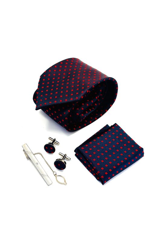 Navy blue & red diamond gift set