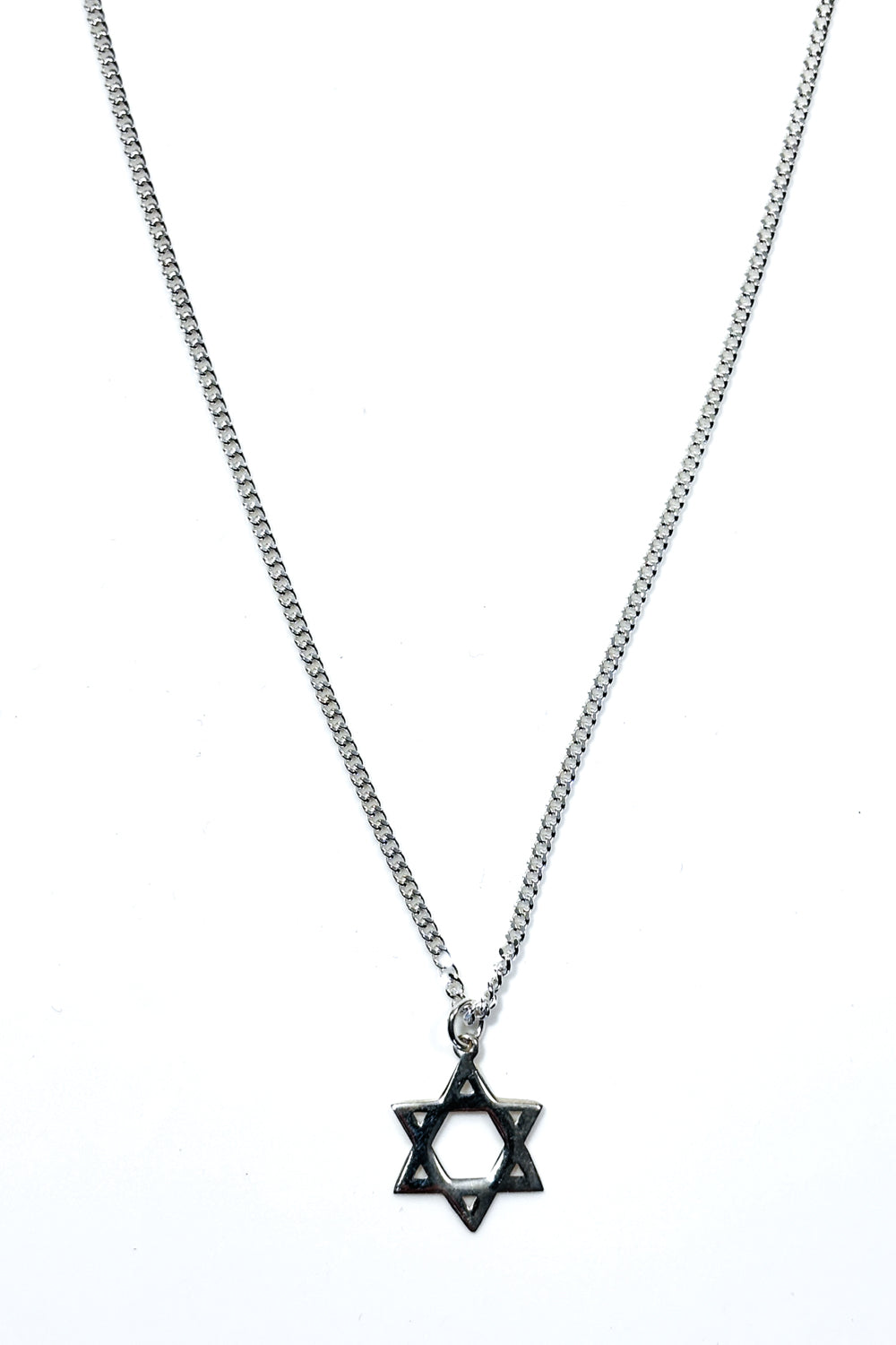 Star of David 925 silver pendant.