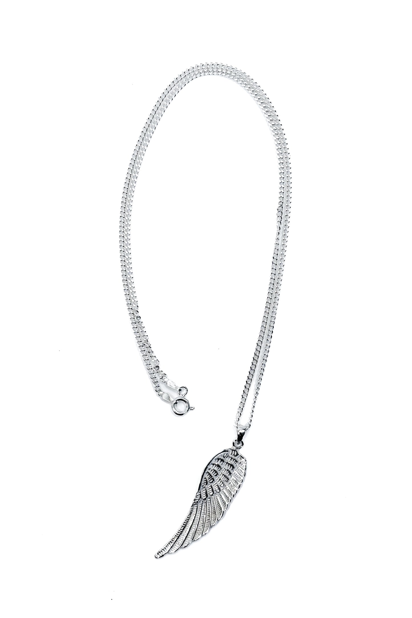 925 silver angel wing pendant.