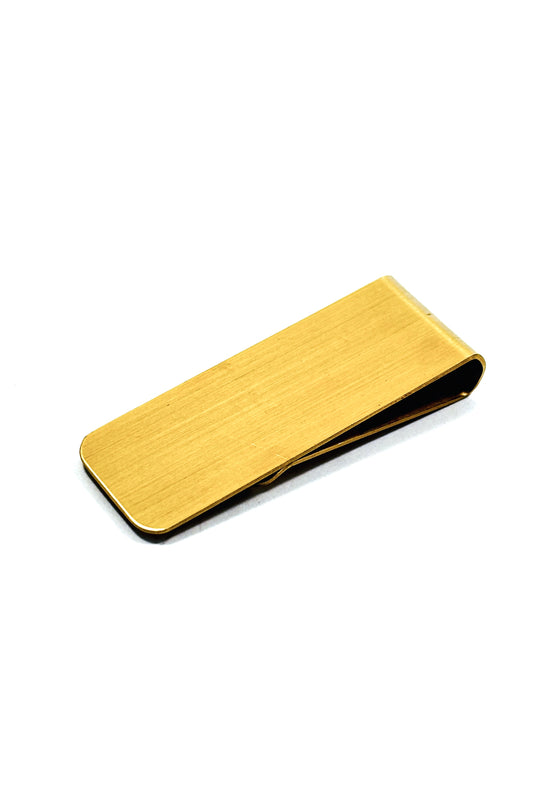 Gold money clip.
