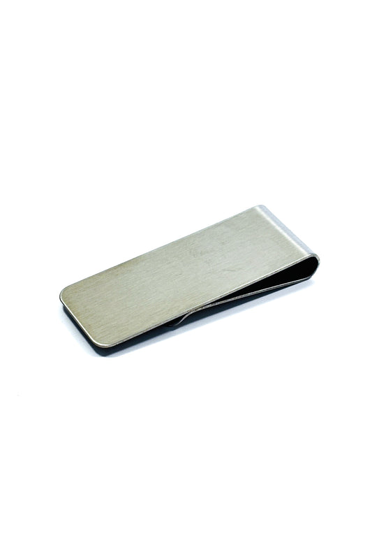 Silver money clip.