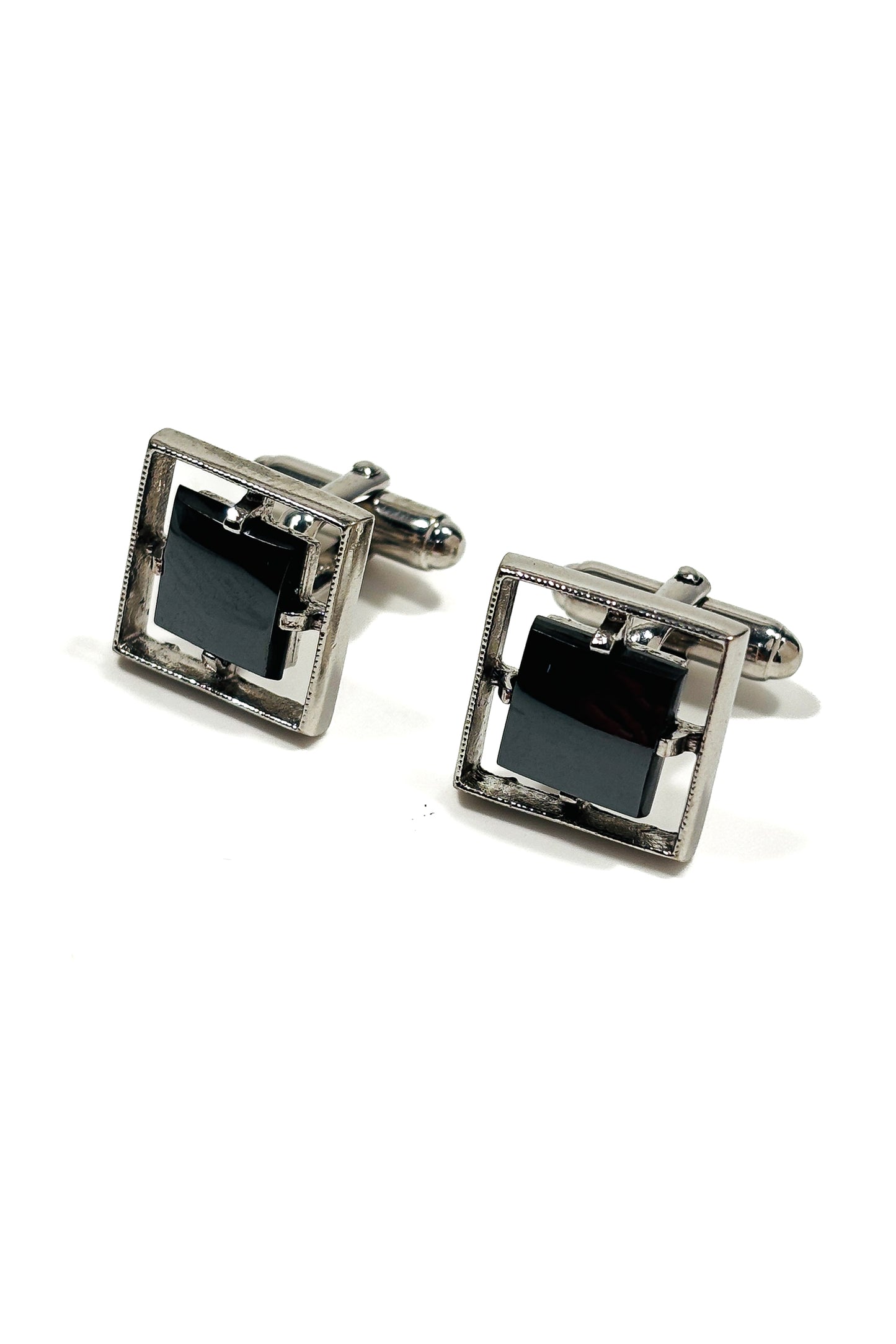 925 silver hematite cufflinks.