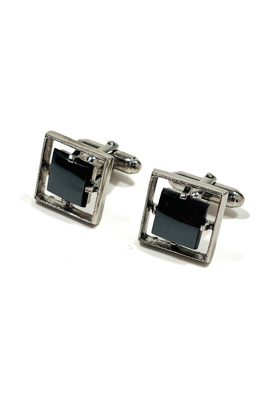 925 silver hematite cufflinks.