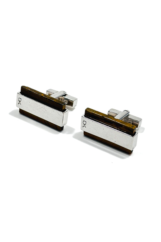 925 silver tigers eye DYRBERG/KERN cufflinks.