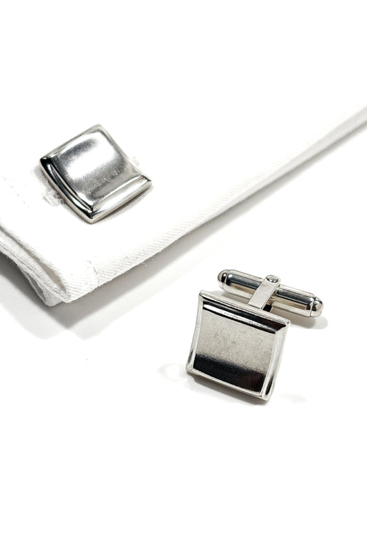 925 silver square cufflinks.