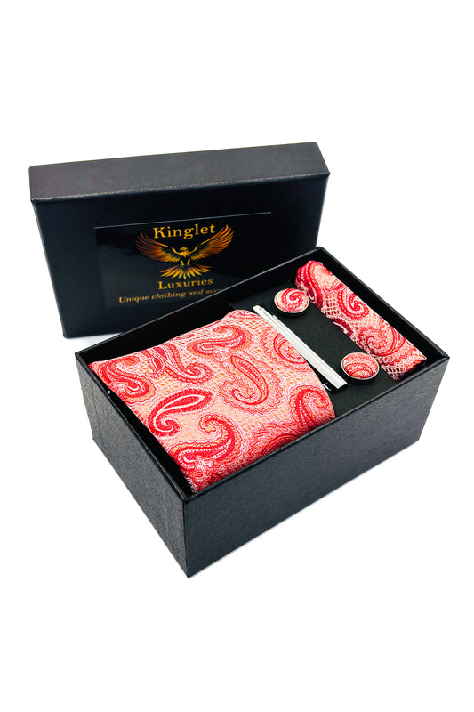 Pink paisley gift set.