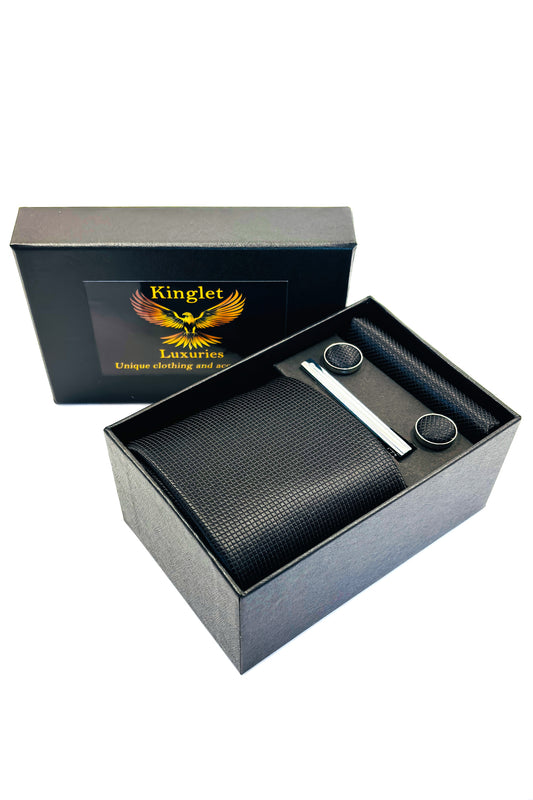 Black check gift set.