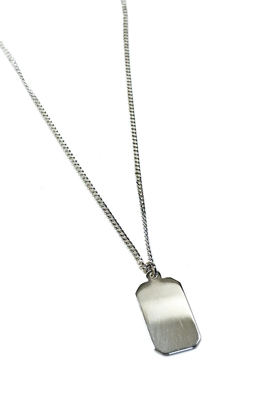 Dog Tag 925 silver pendant.