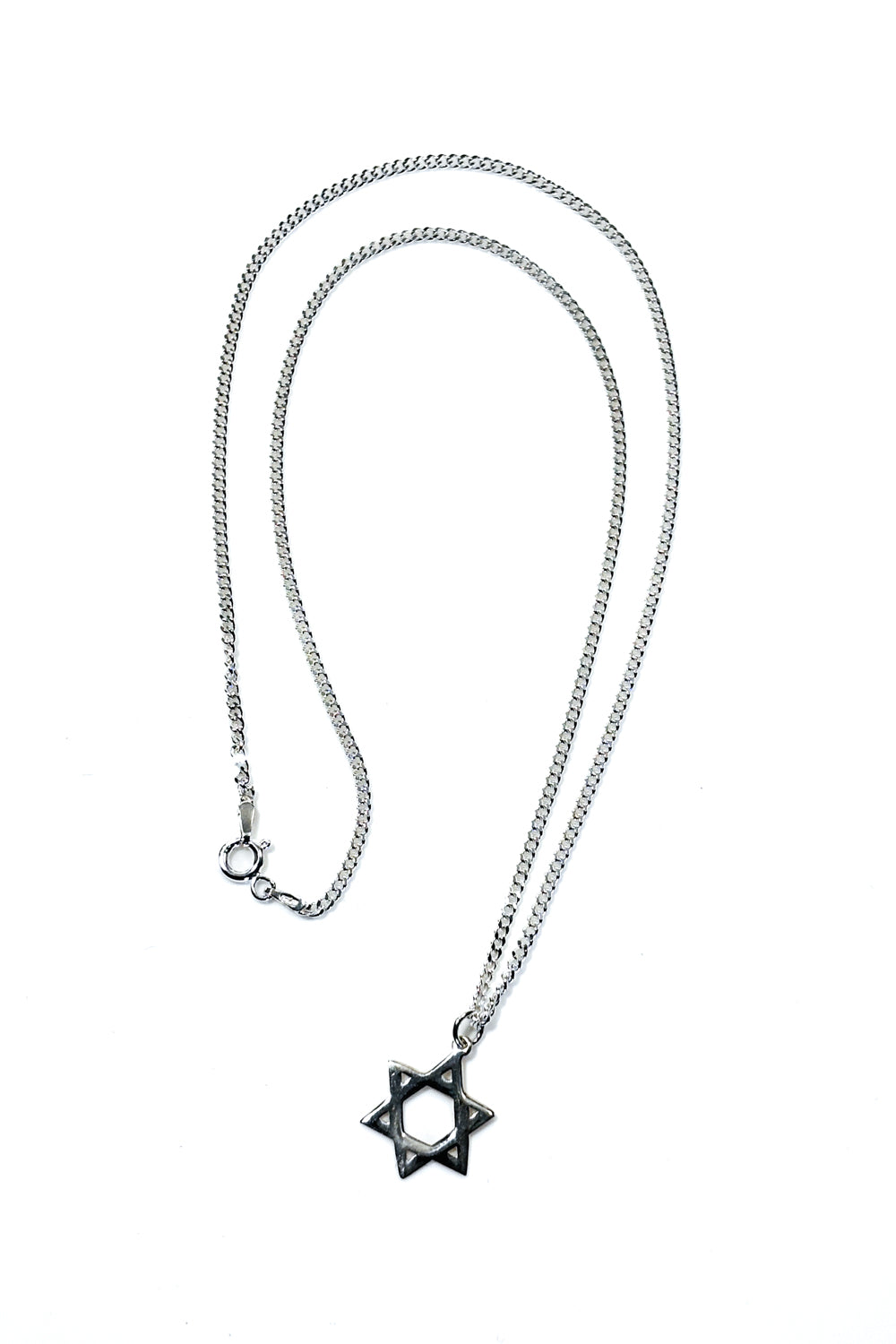 Star of David 925 silver pendant.