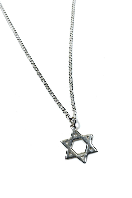 Star of David 925 silver pendant.