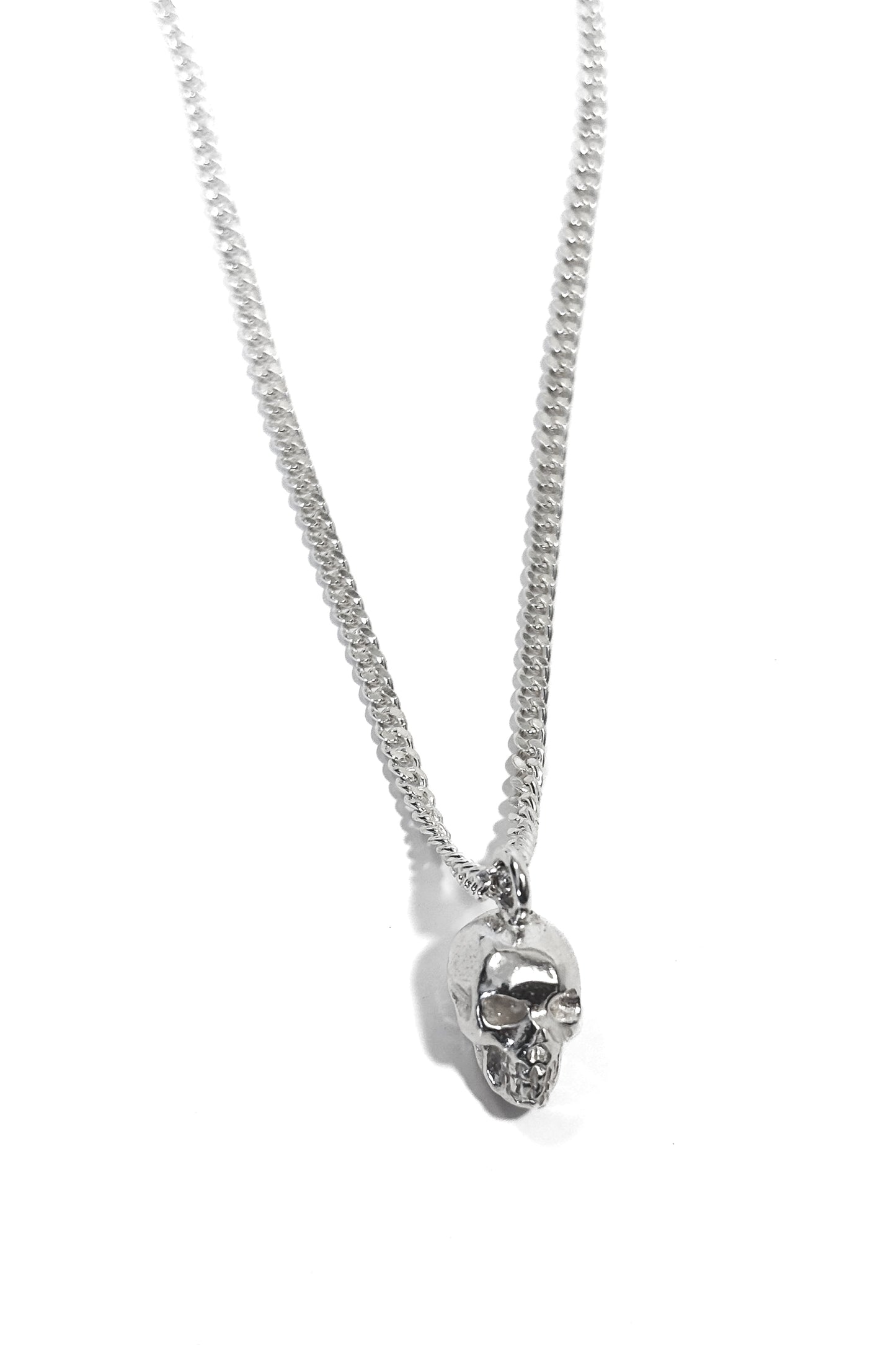Skull 925 silver pendant.