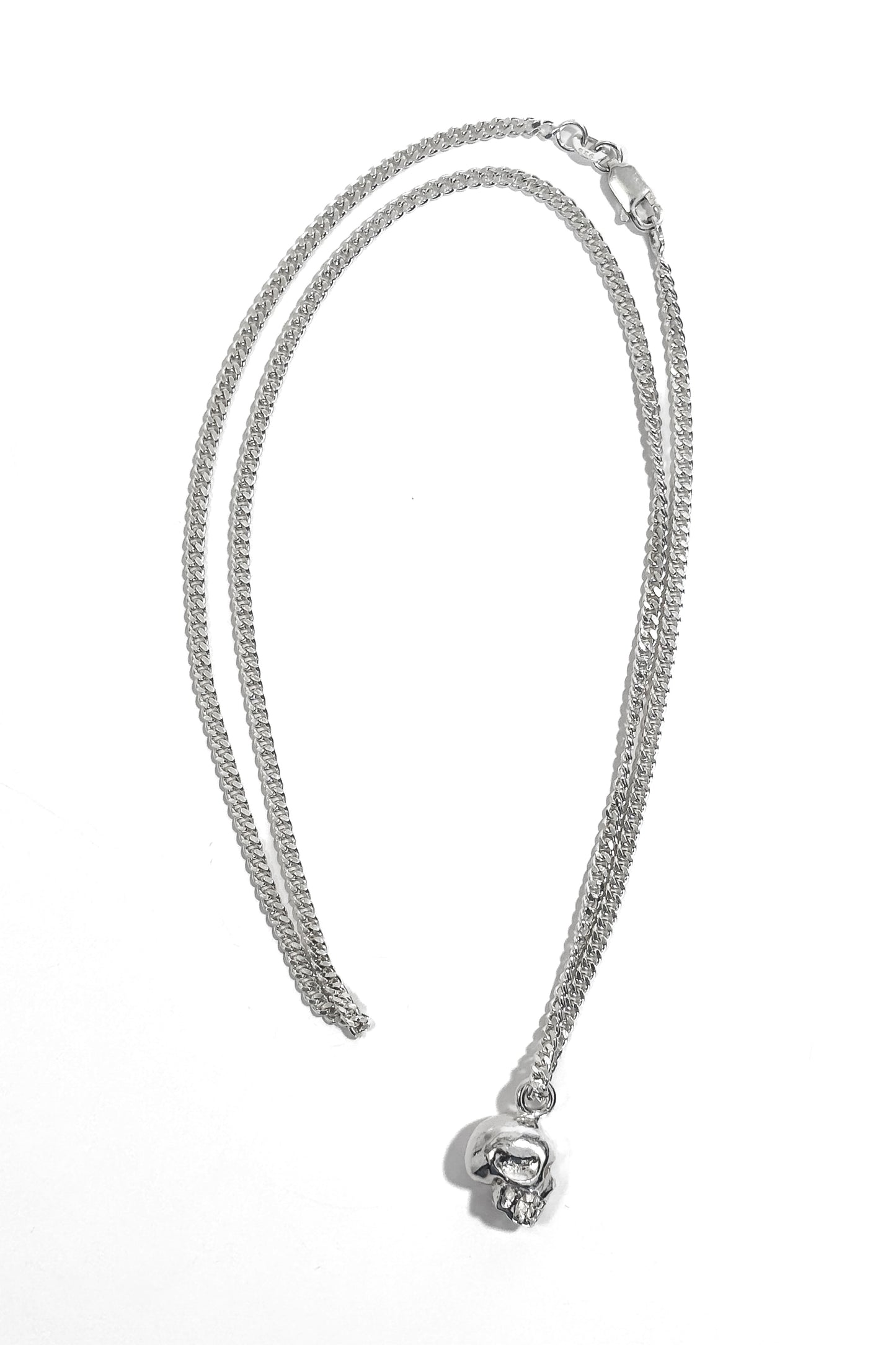 Skull 925 silver pendant.