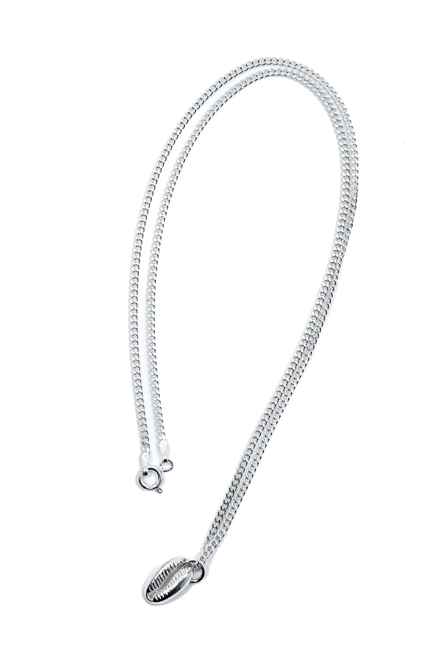 925 silver cowrie shell pendant.