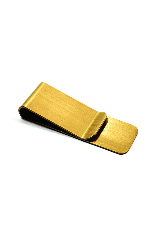 Gold money clip.
