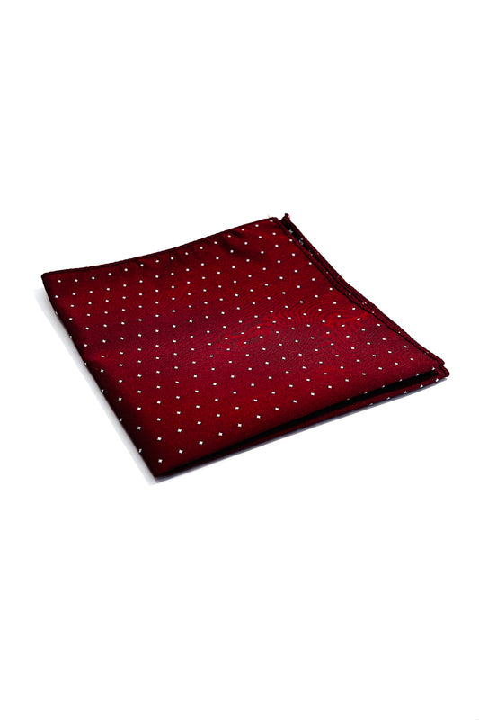 Red & white polka dot pocket square.