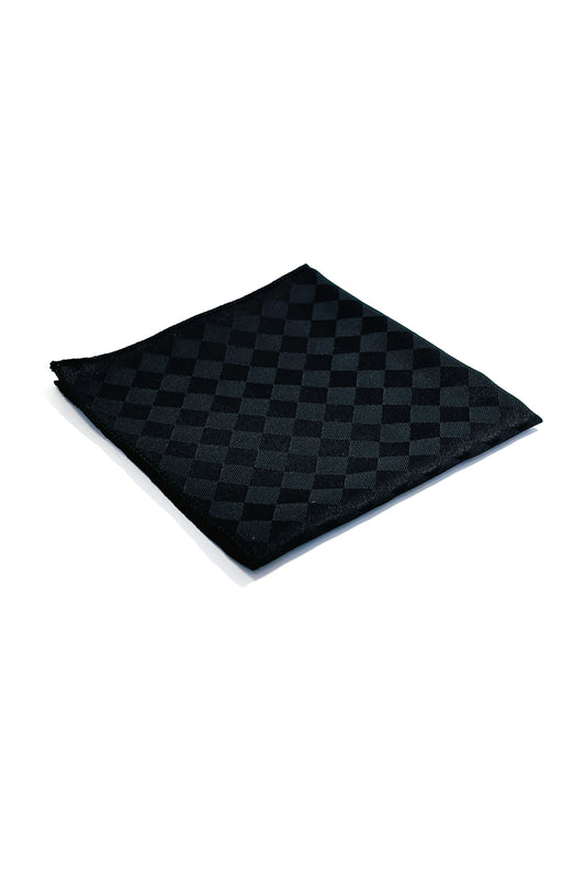 Black diamond design pocket square.