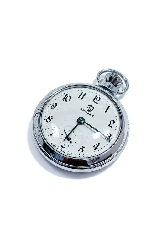 Automatic "SERVICES" pocket watch.