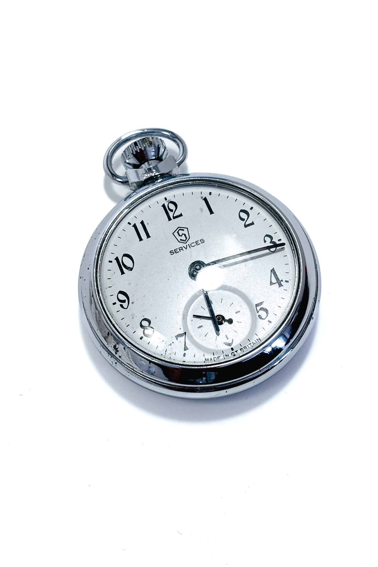 Automatic "SERVICES" pocket watch.