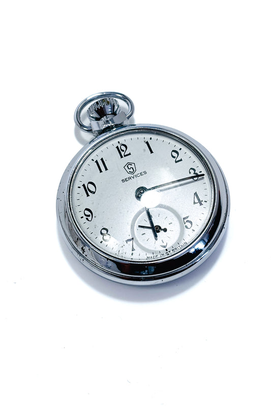 Automatic "SERVICES" pocket watch.