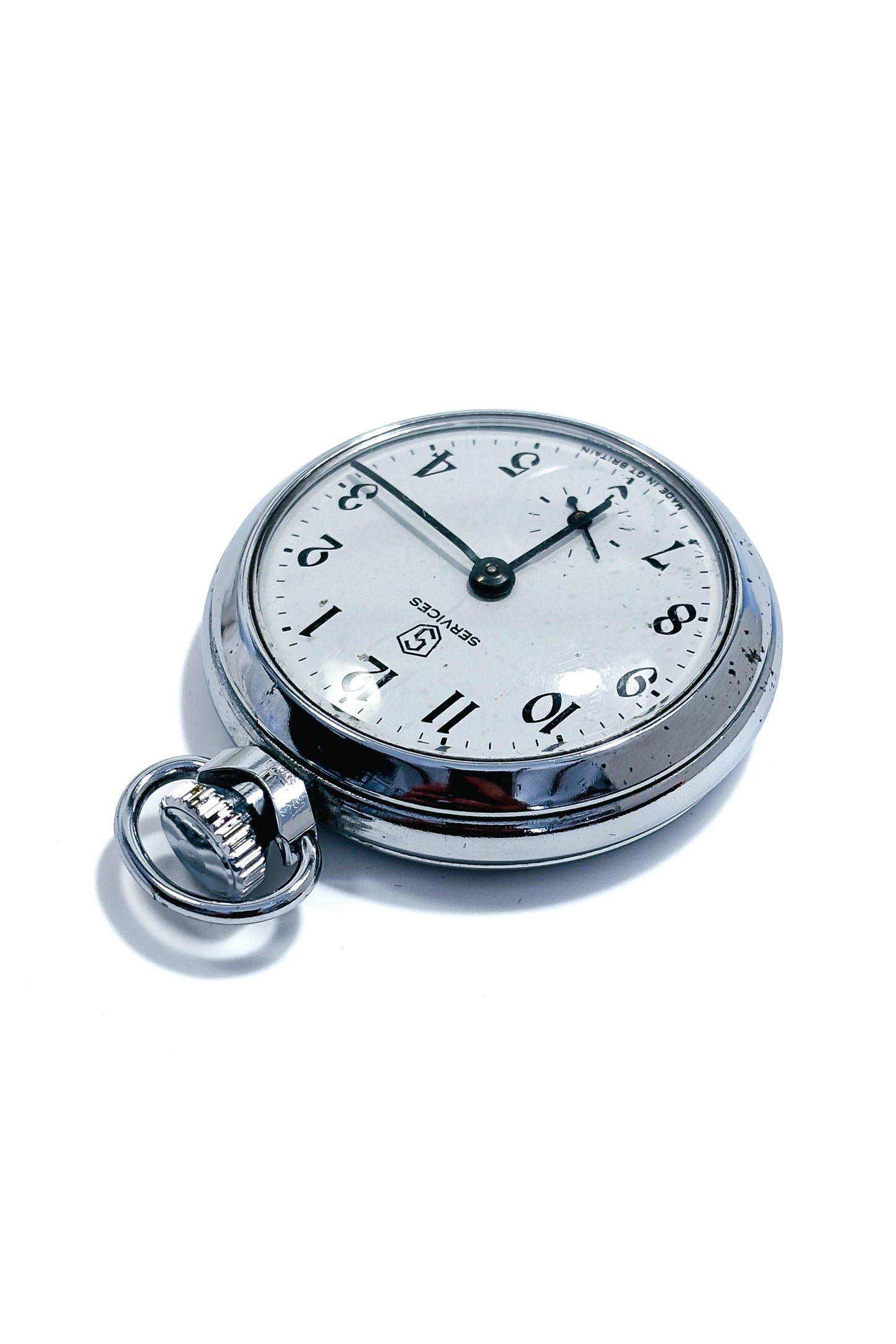 Automatic "SERVICES" pocket watch.