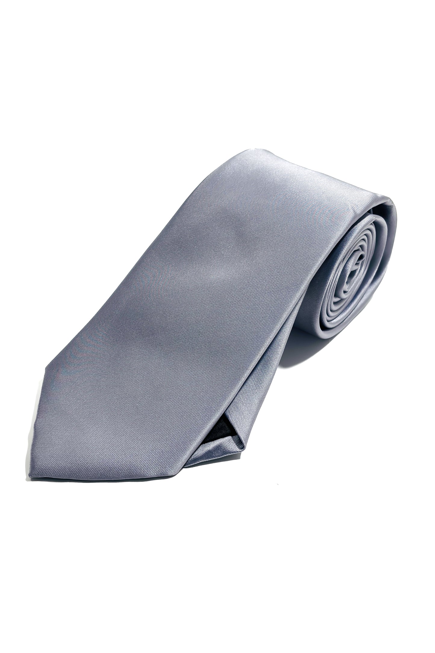 Silver silk finish 8cm tie.