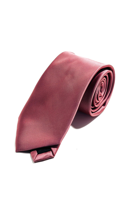Light pink silk finish 8cm tie.