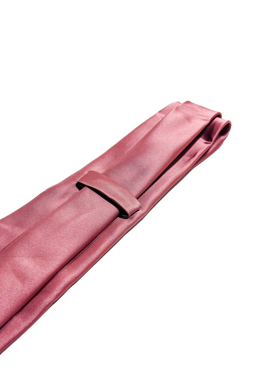 Light pink silk finish 8cm tie.